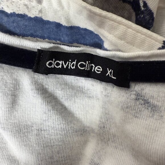 David Cline Tank & Snap Front Shirt Set White, Blue & Gray Size XL - Picture 2 of 10